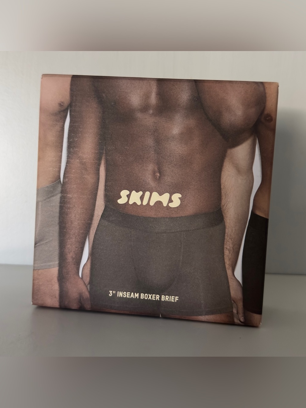 Skims Stretch 3 Pack 3" Inseam Boxer Brief in Gunmetal Multi Men's Size 2X